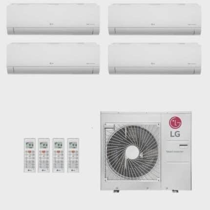 Ar-Condicionado Multi Split Inverter LG 30.000 (3x Evap hw 9.000 + 1x Evap hw 12.000) QuenteFrio 220V