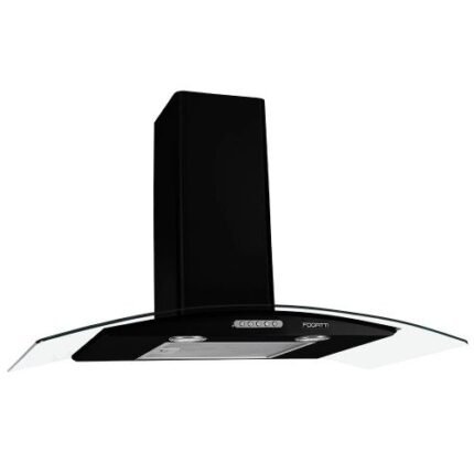Coifa de Parede Fogatti Slim 80cm Vidro Curvo Preto