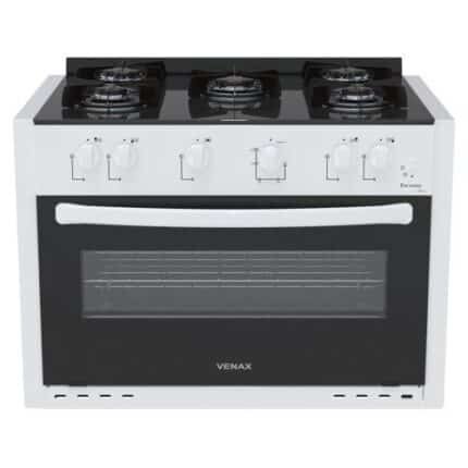 Fogao a Gas de Embutir 5 Bocas Venax Picasso Line Branco